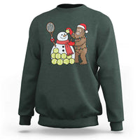 Funny Squatch Christmas Tennis Gift Sweatshirt Bigfoot Player Enthusiast - Wonder Print Shop