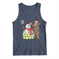 Funny Squatch Christmas Tennis Gift Tank Top Bigfoot Player Enthusiast - Wonder Print Shop