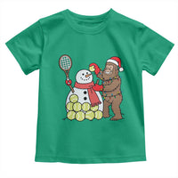 Funny Squatch Christmas Tennis Gift Toddler T Shirt Bigfoot Player Enthusiast - Wonder Print Shop