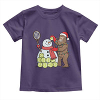 Funny Squatch Christmas Tennis Gift Toddler T Shirt Bigfoot Player Enthusiast - Wonder Print Shop