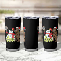 Funny Squatch Christmas Tennis Gift Tumbler Cup Bigfoot Player Enthusiast - Wonder Print Shop