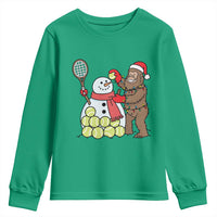 Funny Squatch Christmas Tennis Gift Youth Sweatshirt Bigfoot Player Enthusiast - Wonder Print Shop