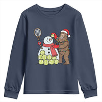 Funny Squatch Christmas Tennis Gift Youth Sweatshirt Bigfoot Player Enthusiast - Wonder Print Shop