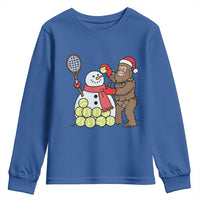 Funny Squatch Christmas Tennis Gift Youth Sweatshirt Bigfoot Player Enthusiast - Wonder Print Shop