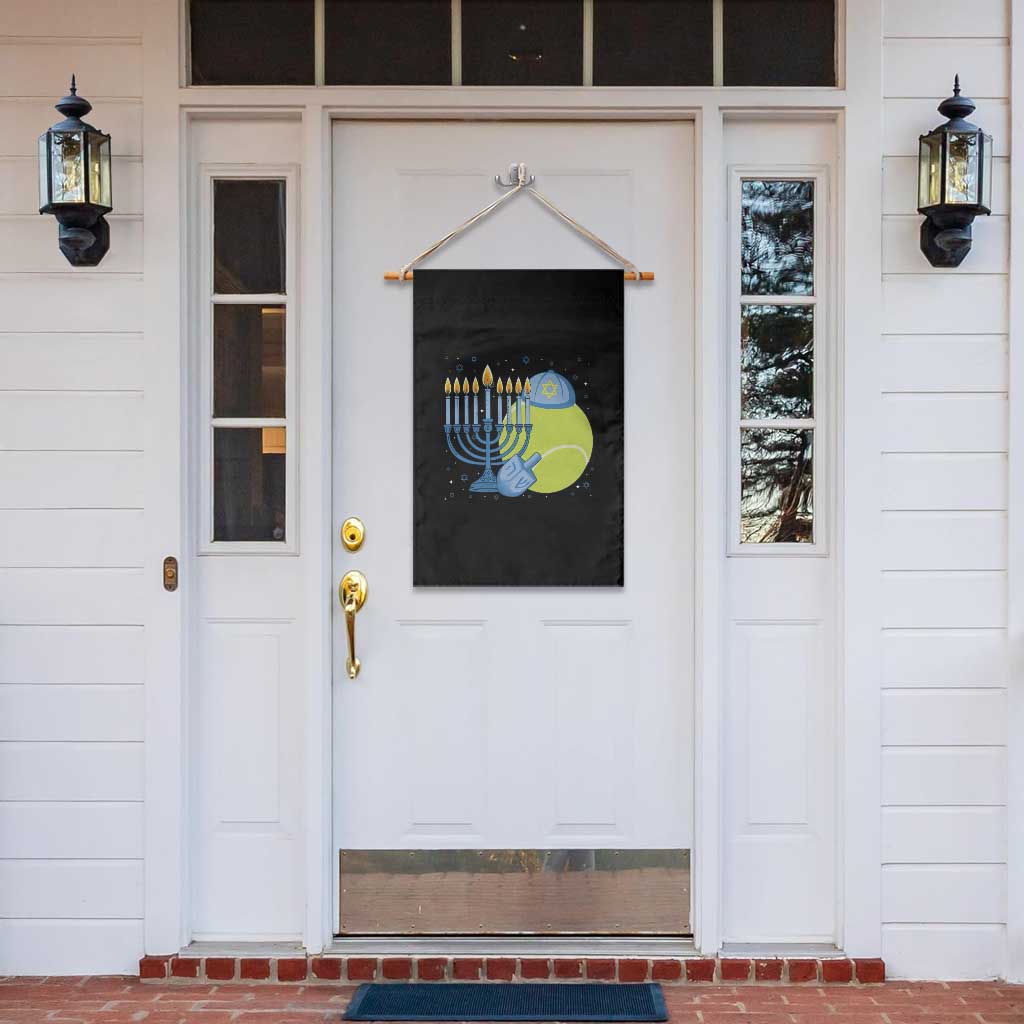 Jewish Tennis Player Hanukkah Garden Flag Funny Racquet Lover Gift - Wonder Print Shop