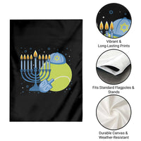 Jewish Tennis Player Hanukkah Garden Flag Funny Racquet Lover Gift - Wonder Print Shop