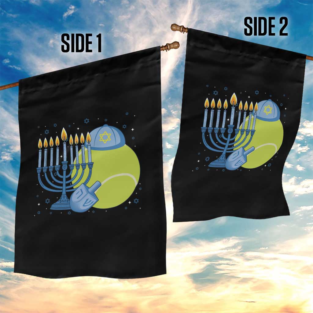 Jewish Tennis Player Hanukkah Garden Flag Funny Racquet Lover Gift - Wonder Print Shop