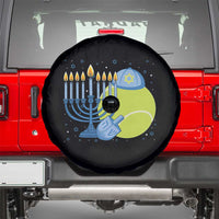 Jewish Tennis Player Hanukkah Spare Tire Cover Funny Racquet Lover Gift - Wonder Print Shop