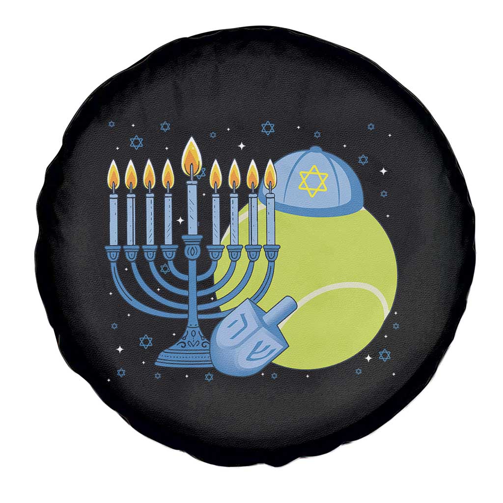 Jewish Tennis Player Hanukkah Spare Tire Cover Funny Racquet Lover Gift - Wonder Print Shop