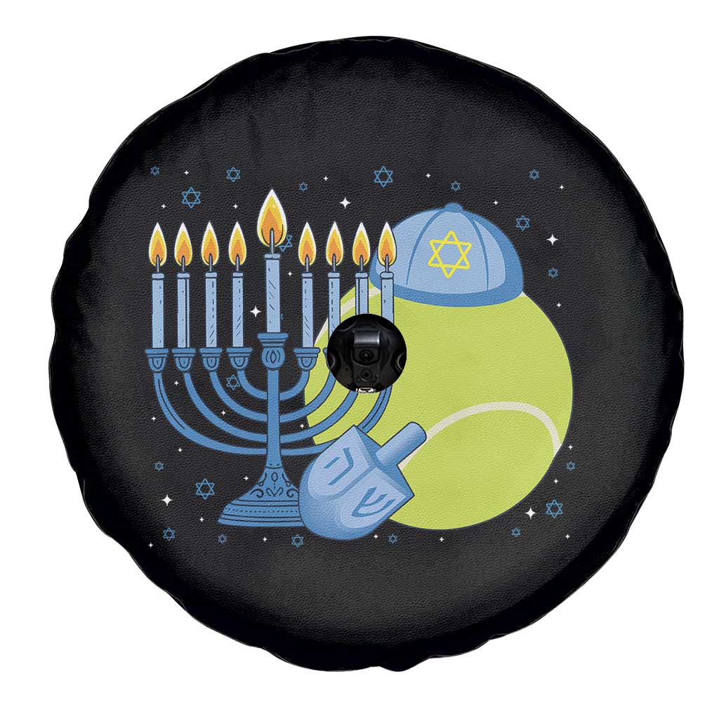 Jewish Tennis Player Hanukkah Spare Tire Cover Funny Racquet Lover Gift - Wonder Print Shop