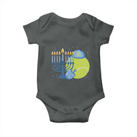 Jewish Tennis Player Hanukkah Baby Onesie Funny Racquet Lover Gift - Wonder Print Shop