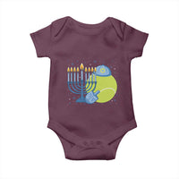 Jewish Tennis Player Hanukkah Baby Onesie Funny Racquet Lover Gift - Wonder Print Shop
