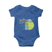 Jewish Tennis Player Hanukkah Baby Onesie Funny Racquet Lover Gift - Wonder Print Shop