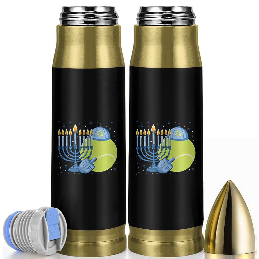 Jewish Tennis Player Hanukkah Bullet Tumbler Funny Racquet Lover Gift - Wonder Print Shop