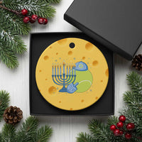 Jewish Tennis Player Hanukkah Ceramic Ornament Funny Racquet Lover Gift - Wonder Print Shop