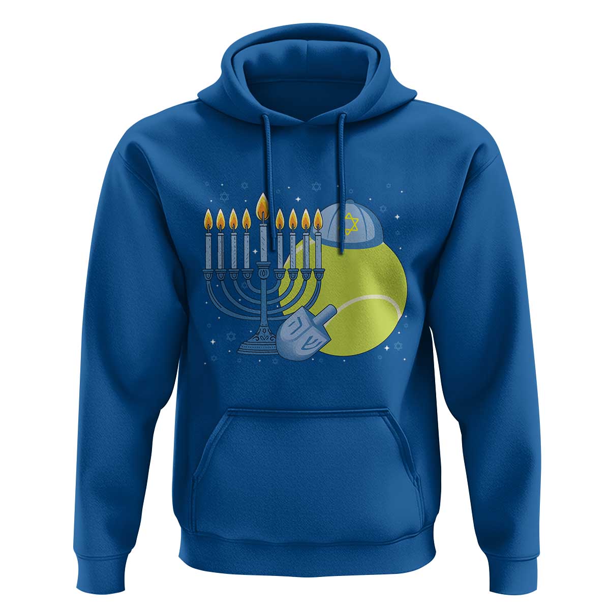 Jewish Tennis Player Hanukkah Hoodie Funny Racquet Lover Gift - Wonder Print Shop