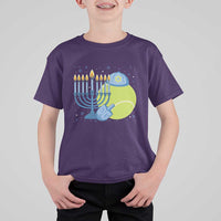 Jewish Tennis Player Hanukkah T Shirt For Kid Funny Racquet Lover Gift - Wonder Print Shop