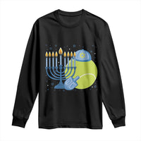 Jewish Tennis Player Hanukkah Long Sleeve Shirt Funny Racquet Lover Gift - Wonder Print Shop