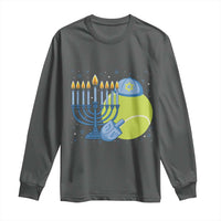 Jewish Tennis Player Hanukkah Long Sleeve Shirt Funny Racquet Lover Gift - Wonder Print Shop