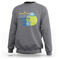 Jewish Tennis Player Hanukkah Sweatshirt Funny Racquet Lover Gift - Wonder Print Shop