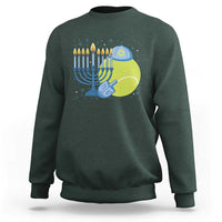 Jewish Tennis Player Hanukkah Sweatshirt Funny Racquet Lover Gift - Wonder Print Shop