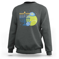 Jewish Tennis Player Hanukkah Sweatshirt Funny Racquet Lover Gift - Wonder Print Shop
