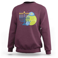 Jewish Tennis Player Hanukkah Sweatshirt Funny Racquet Lover Gift - Wonder Print Shop