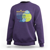 Jewish Tennis Player Hanukkah Sweatshirt Funny Racquet Lover Gift - Wonder Print Shop