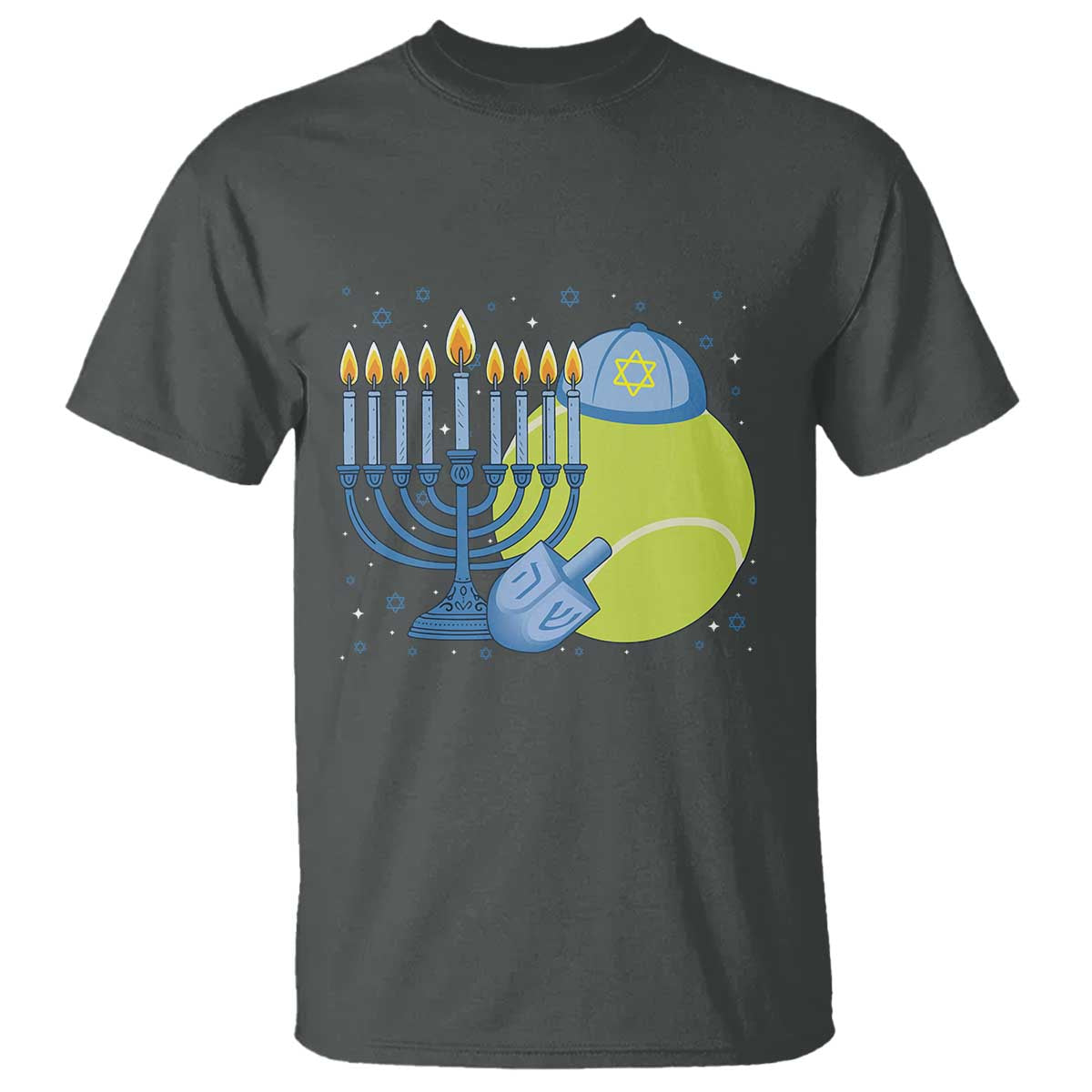 Jewish Tennis Player Hanukkah T Shirt Funny Racquet Lover Gift - Wonder Print Shop
