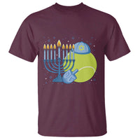 Jewish Tennis Player Hanukkah T Shirt Funny Racquet Lover Gift - Wonder Print Shop