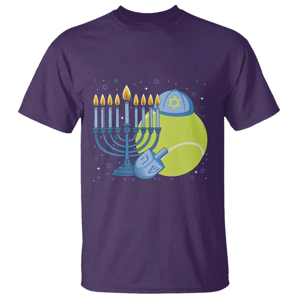 Jewish Tennis Player Hanukkah T Shirt Funny Racquet Lover Gift - Wonder Print Shop