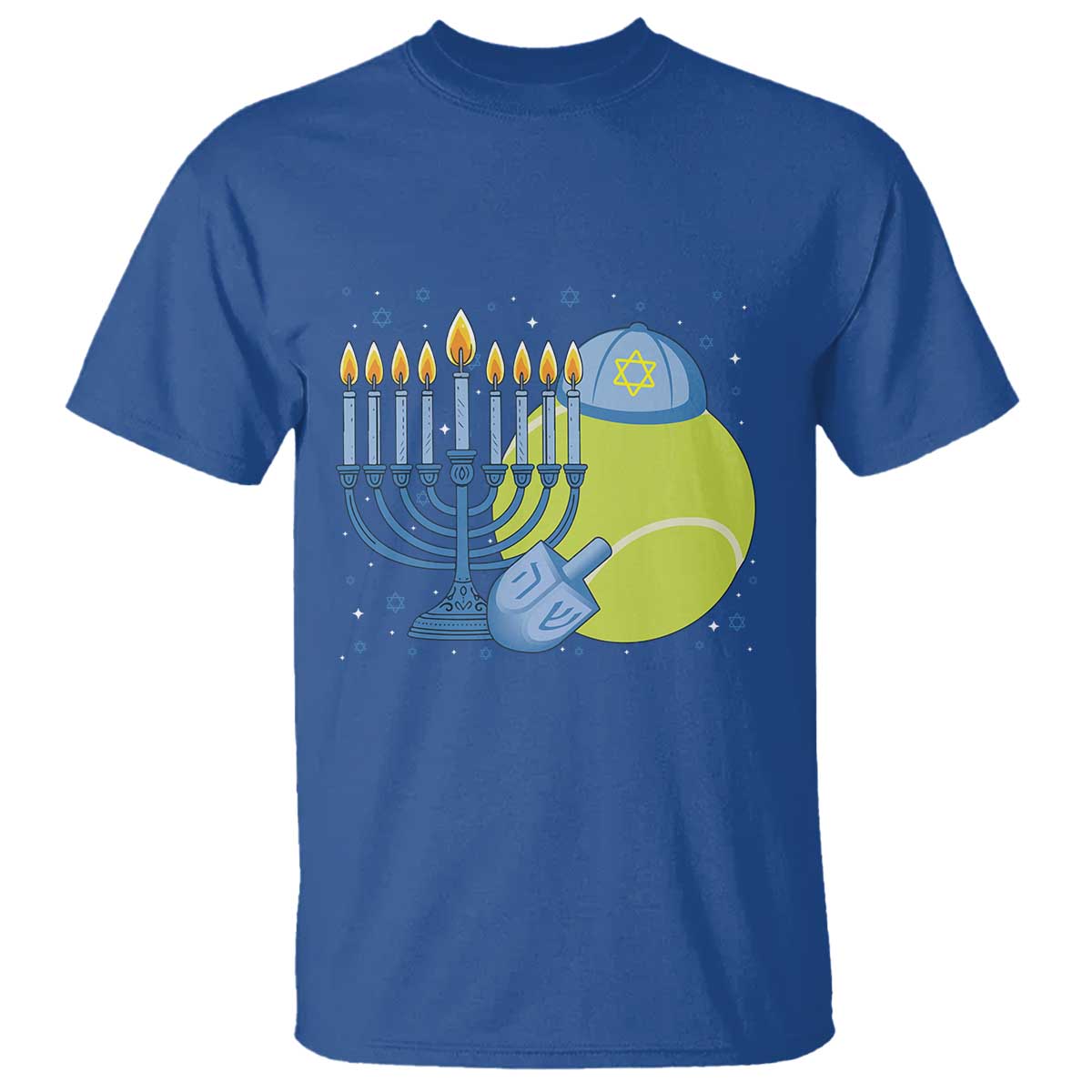 Jewish Tennis Player Hanukkah T Shirt Funny Racquet Lover Gift - Wonder Print Shop