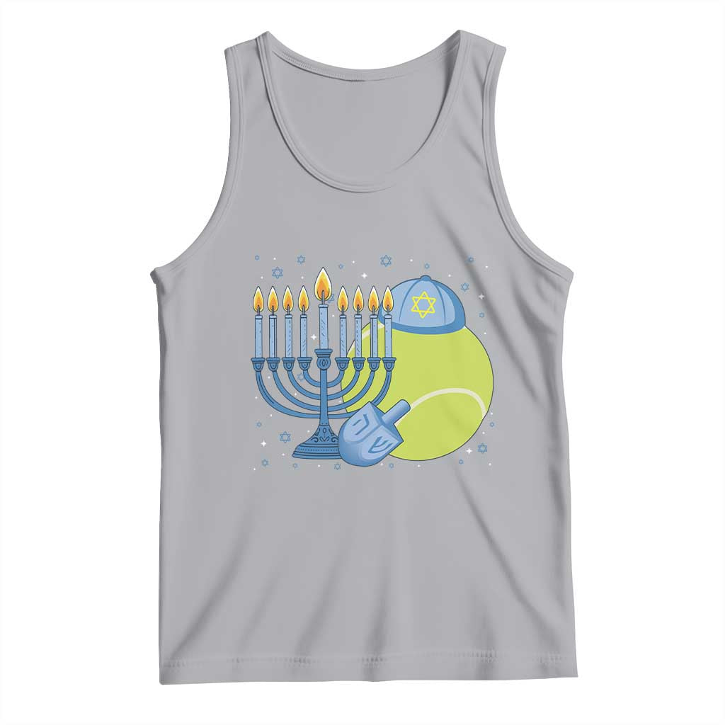 Jewish Tennis Player Hanukkah Tank Top Funny Racquet Lover Gift - Wonder Print Shop