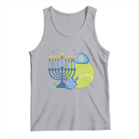 Jewish Tennis Player Hanukkah Tank Top Funny Racquet Lover Gift - Wonder Print Shop