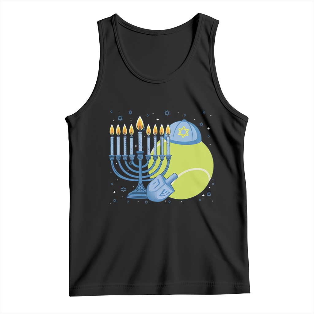 Jewish Tennis Player Hanukkah Tank Top Funny Racquet Lover Gift - Wonder Print Shop
