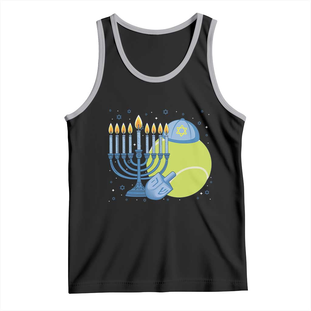Jewish Tennis Player Hanukkah Tank Top Funny Racquet Lover Gift - Wonder Print Shop
