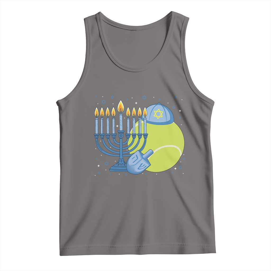 Jewish Tennis Player Hanukkah Tank Top Funny Racquet Lover Gift - Wonder Print Shop