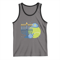 Jewish Tennis Player Hanukkah Tank Top Funny Racquet Lover Gift - Wonder Print Shop