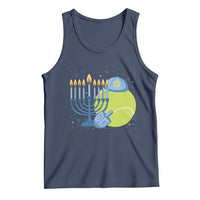 Jewish Tennis Player Hanukkah Tank Top Funny Racquet Lover Gift - Wonder Print Shop