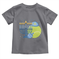 Jewish Tennis Player Hanukkah Toddler T Shirt Funny Racquet Lover Gift - Wonder Print Shop