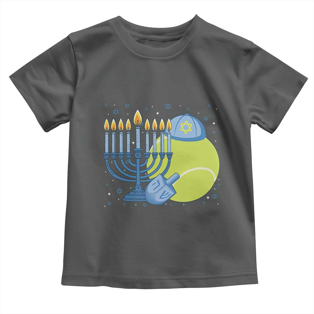 Jewish Tennis Player Hanukkah Toddler T Shirt Funny Racquet Lover Gift - Wonder Print Shop