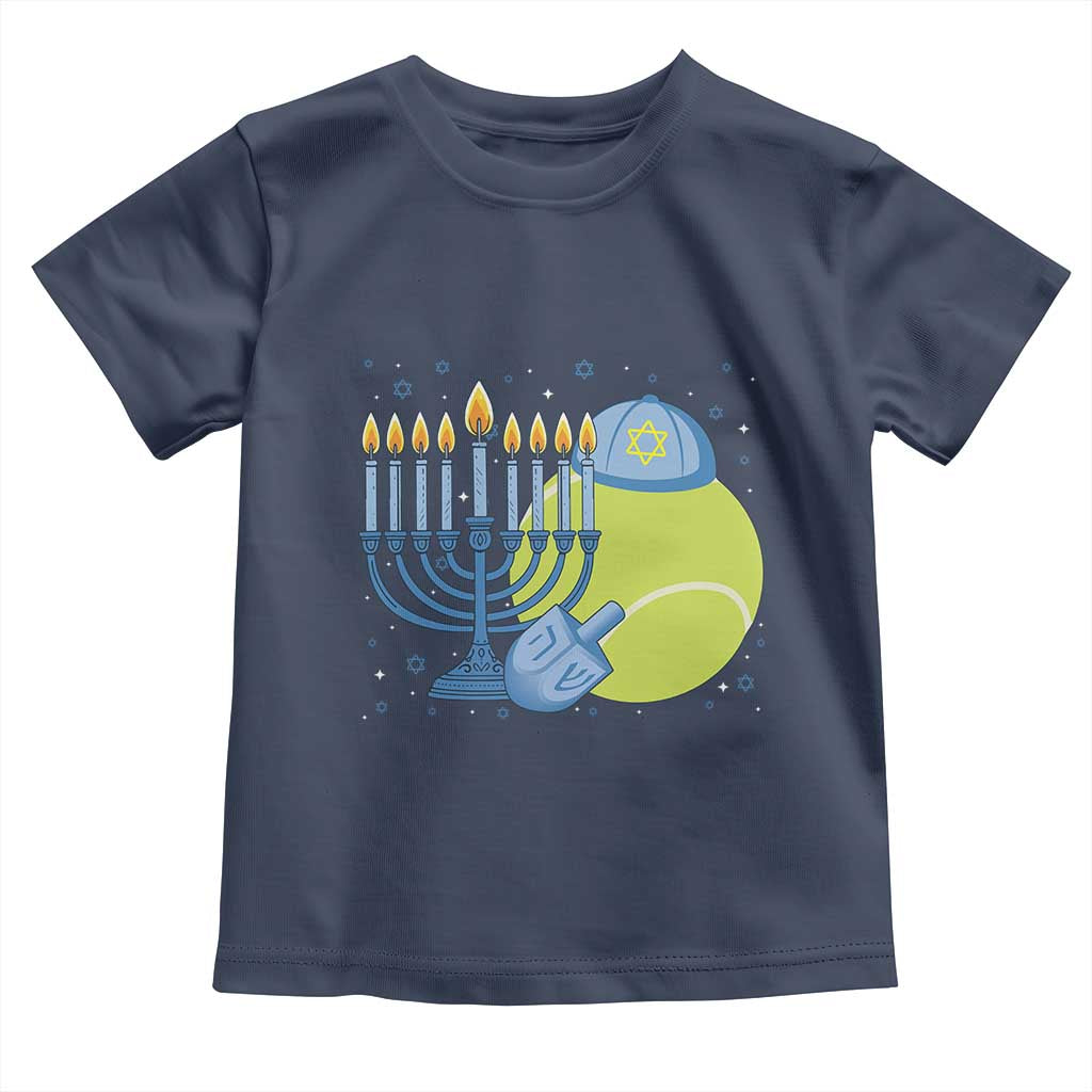 Jewish Tennis Player Hanukkah Toddler T Shirt Funny Racquet Lover Gift - Wonder Print Shop