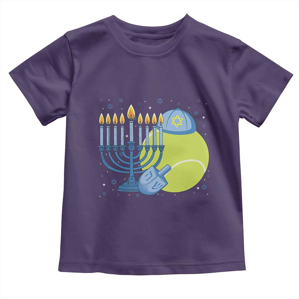 Jewish Tennis Player Hanukkah Toddler T Shirt Funny Racquet Lover Gift - Wonder Print Shop