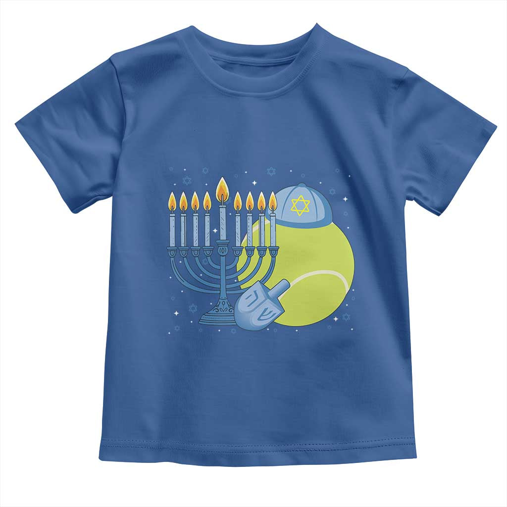 Jewish Tennis Player Hanukkah Toddler T Shirt Funny Racquet Lover Gift - Wonder Print Shop