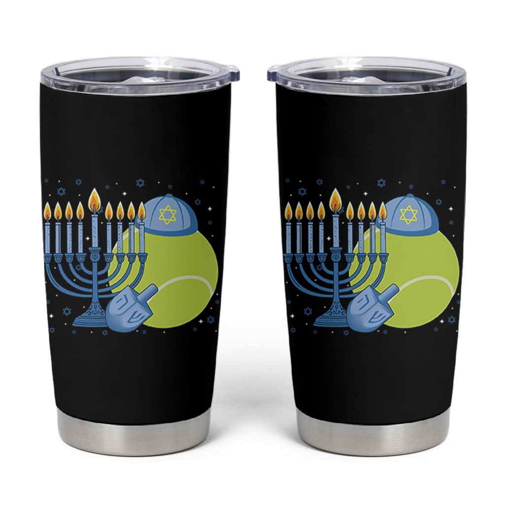 Jewish Tennis Player Hanukkah Tumbler Cup Funny Racquet Lover Gift - Wonder Print Shop