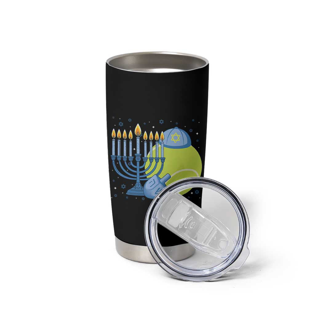 Jewish Tennis Player Hanukkah Tumbler Cup Funny Racquet Lover Gift - Wonder Print Shop
