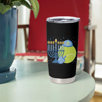 Jewish Tennis Player Hanukkah Tumbler Cup Funny Racquet Lover Gift - Wonder Print Shop