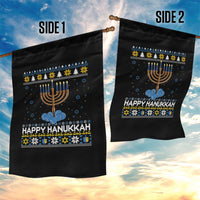 Funny Happy Hanukkah Ugly Sweater Tennis Lover Gift Garden Flag - Wonder Print Shop