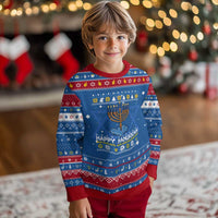 Funny Happy Chanukkah Ugly Sweater Tennis Lover Gift Hanukkah Ugly Sweater - Wonder Print Shop