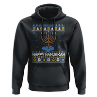 Funny Happy Hanukkah Ugly Sweater Tennis Lover Gift Hoodie - Wonder Print Shop